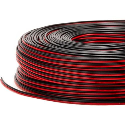 5m 10m 50m PVC Cable copper wire 2 pin wire LED 22AWG 20AWG 18AWG 16AWG for LED driving lamp battery holder