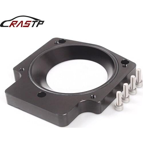 RASTP-New Arrived Manifold Adapter Plate For 92MM Throttle Body GM GEN III LS1 LS2 LS6 LSX LS4 BK RS-THB025