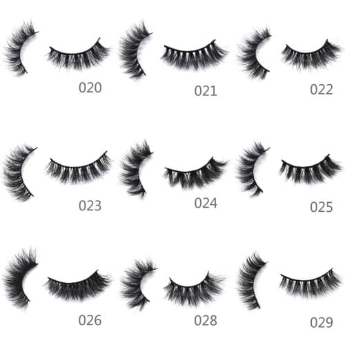 Makeup Eyelashes 3D Mink Lashes Fluffy Soft Wispy Volume Natural long Cross False Eyelashes Eye Lashes Reusable Eyelash MEP024