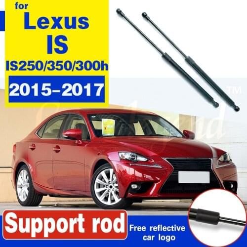 For Lexus IS IS250 IS350 IS300h 2015-2017 2pcs Car Front Engine Hood Lift Support Shock Strut Arm Car Hood Struts Support rod