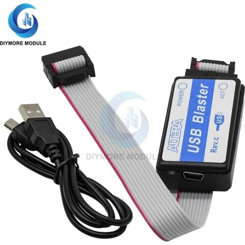 USB Blaster Mini USB Cable 10-Pin JTAG Connection Cable for CPLD FPGA NIOS JTAG Programmer Support All ATLERA Device