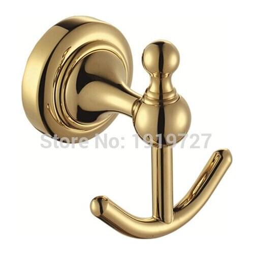 Vidric New Arrival High Quality Coat Hook Single Hook Coat Hooks Wall Hooks Gold European Bathroom Wall Coat Hanger Single Full