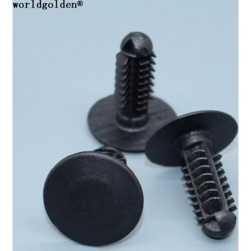 Worldgolden 100pcs auto fasteners Radiator Air Side Baffle & Door Trim Panel Retainer for GM 25601491