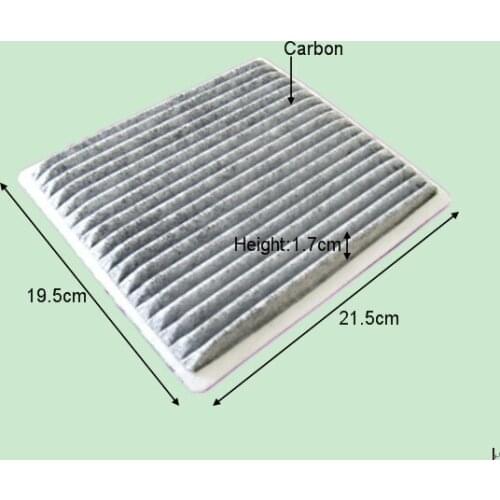 Wholesale CUK1828 Factory Outlet 089740-77820 High Quality Auto Cabin Air Filter CA3300 CUK1912 for TOYOTA 215*195*17mm