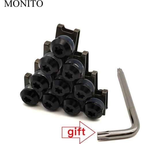 10 PCS CNC For BMW R1200GS R1200 GS/RT/SE/S/ST Adventure S1000RR Motorcycle Fairing Screws Custom Moto Body Spring Nuts Bolts