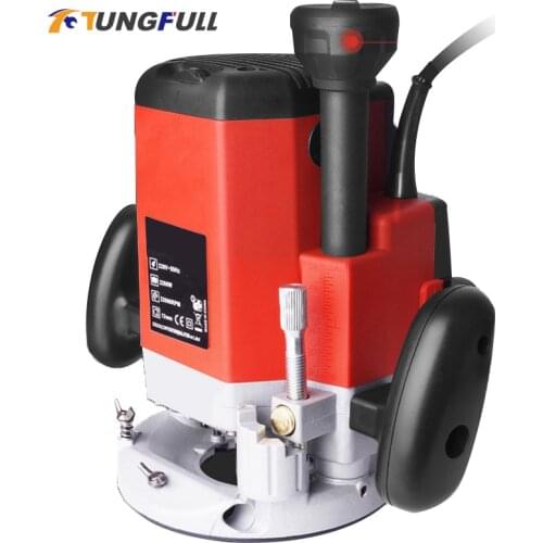2200W Woodworking Electric Router Trimmer Engraving Slotting Trimming Machine Carving Wood Milling Machine Wood Router