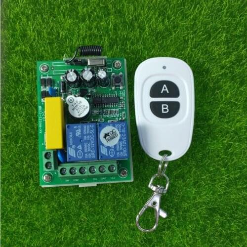 AC 220 V 2 channel Wireless Remote Control Switch receiver transmitter Universal power switch 433mhz lamp/motor