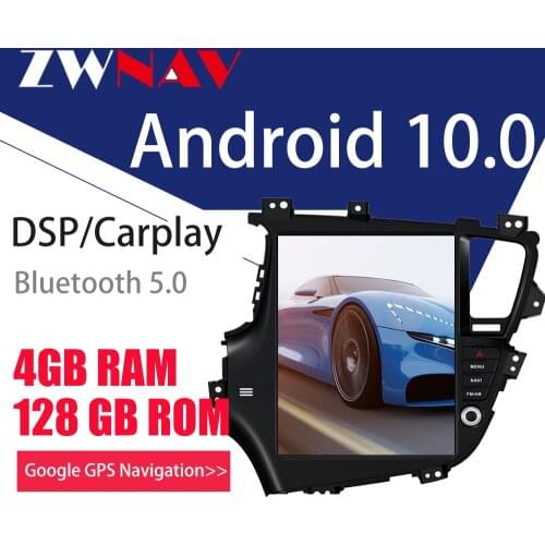 Tesla style Android 10 PX6 DSP Car Multimedia Player For KIA Optima K5 2010-2013 GPS Navi radio Audio BT big screen head unit