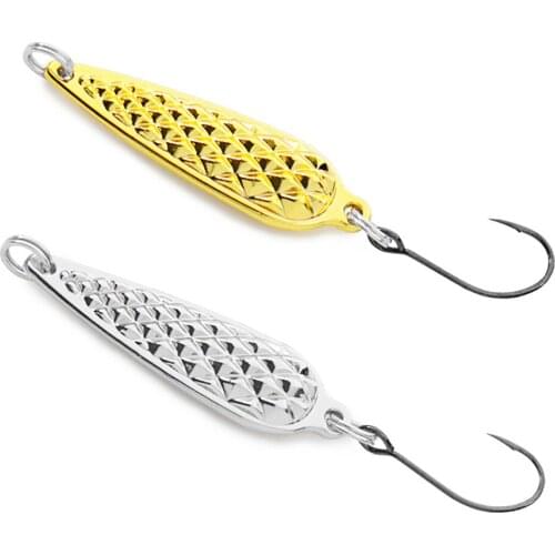 1PCS 1.1G/2.2G Sequin Spoon Baits Sinking Metal Hard Fishing Lures Japan Artificial Spinner Treble Hook Wobblers Fishing Tackle