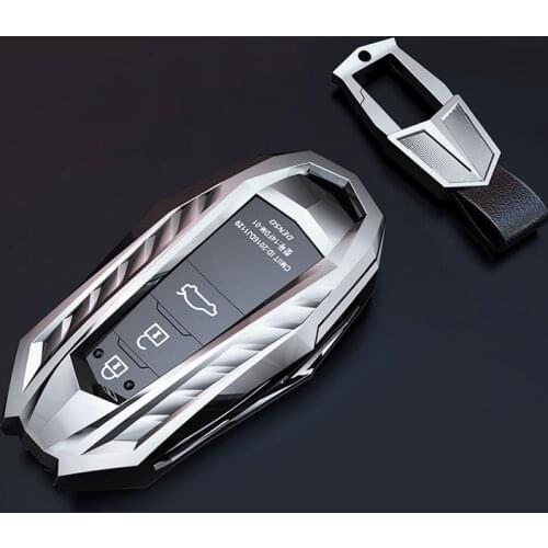 Zinc Alloy Car Remote Key Cover Case Holder For Toyota Camry Corolla C-HR CHR Prado RAV4 Prius 2018 2019 2020 2/3/4 Buttons