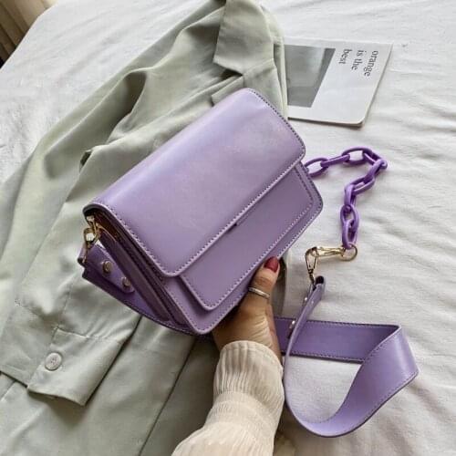 Chain Design New Mini Handbags and Purses Luxury Crossbody Bag Female 2021 New Brand Lady Pu Leather Women Shoulder Bags