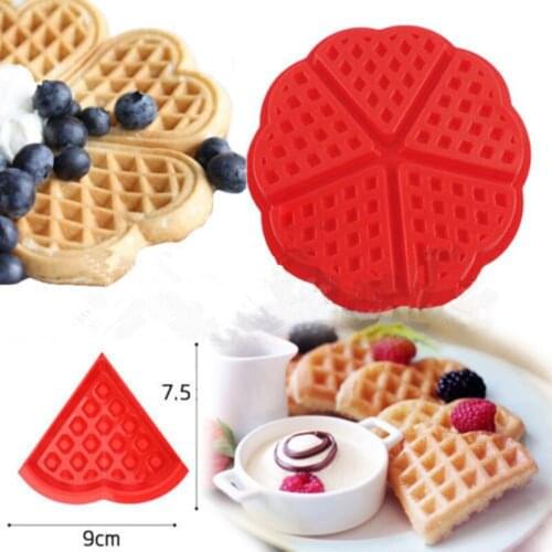 18*18*9cm Creative Non-stick Food Grade Silicone Waffle Mold Kitchen Bakeware Cake Mould Makers For Roaster Decorating Tools