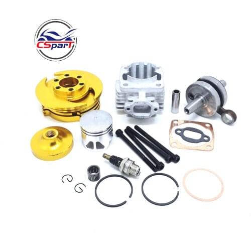 Performance Cylinder Head Piston Ring Crankshaft Kit (Big Bore Kit) for 47CC 49CC Mini Moto Dirt Pit Bike Parts