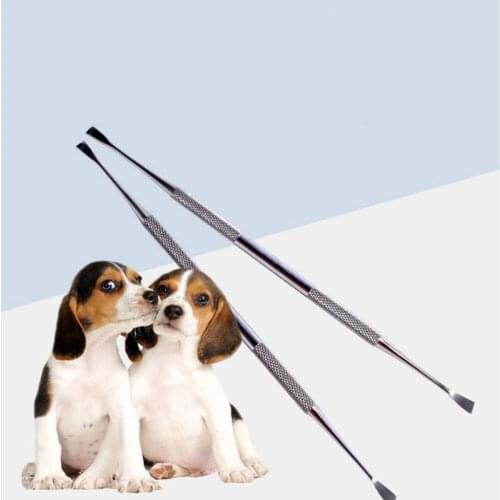 Pets Teeth Cleaning Tools Pet Supplies Double Sided Dogs Cats Tartar Remover Dental Stones Stainless Steel Scraper