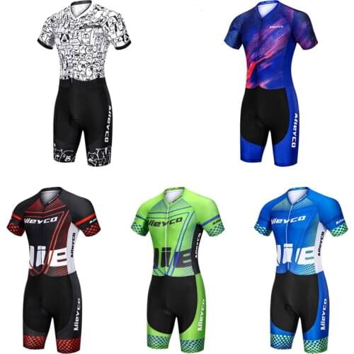 Summer Jumpsuit Cycling Shorts Triathlon Suit Short Sleeve Ciclismo Tights Bodysuit Outdoor Sportswear Adult Racing For Bicycle