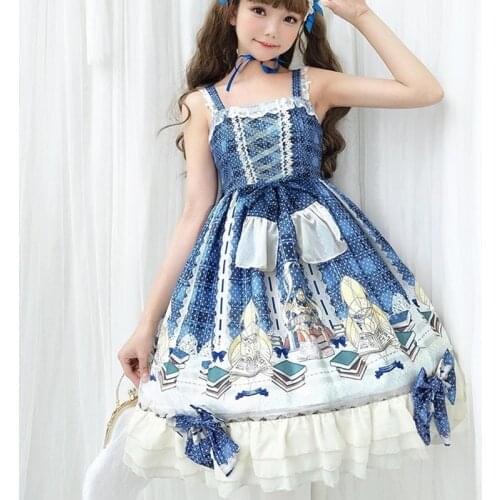 Cute Dress Japanese Lolita Dress Cosplay Original Harajuku Street Sweet Kawaii Ruffles Dress Female Japanese Cosplay 12510