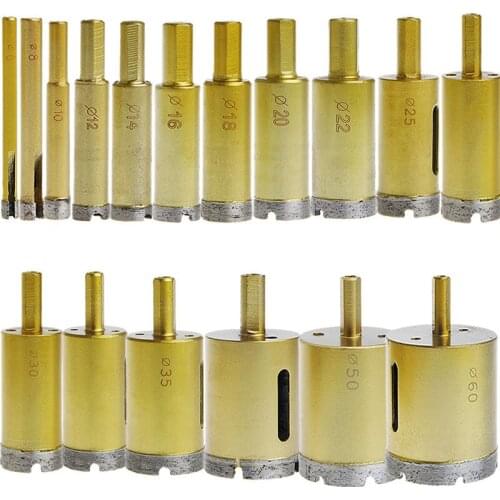 1PC Marble Granite Ceramic Tile Core Diamond Hole Cranial Saw Glass Drill 6-60mm M18