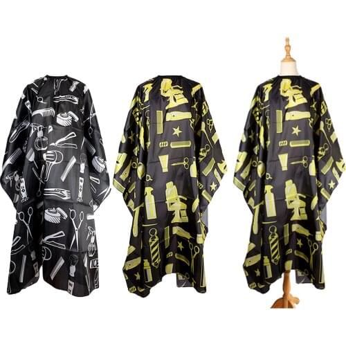 Barber Cape with Lock Closure, Professional Hair Styling Cape Hairdressing Salon Nylon Cover Fits for Barber and Home Use