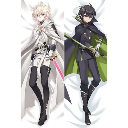 Anime Seraph of the End Owari no Seraph Pillow Cover Case Hugging Body Throw Dakimakura Customized Covers