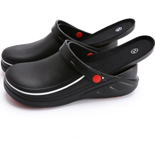 EVA High Quality Non-slip Waterproof Oil-proof Kitchen Work Shoes for Chef Master Cook Hotel Restaurant Slippers Flat Sandals