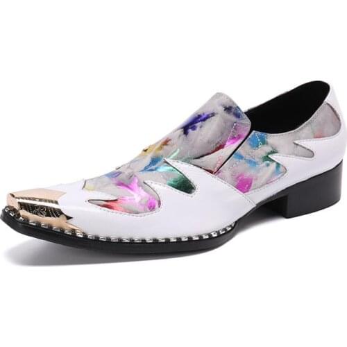 New Fashion Gold Top and gold Gold printing Gentleman Luxury Men Shoes Handmade party and wedding Loafers Mens Flats