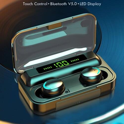 New Wireless Headphones Bluetooth 5.0 Earphone TWS HIFI Mini In-ear Sports Running Headset Support iOS/Android Phones HD Call