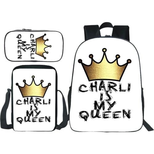Charli Damelio Backpack New Teens Girls School Bags Fashion Women Bagpack Rucksack Children Book Bag Men Travel Knapsack Gift