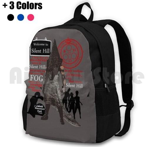 Silent Hill Outdoor Hiking Backpack Waterproof Camping Travel Silent Hill Pyramid Head Fog Darkness Town Welcome Silent Hill 2