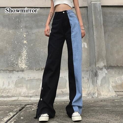 Широкие джинсы Showmirror China At AliExpress