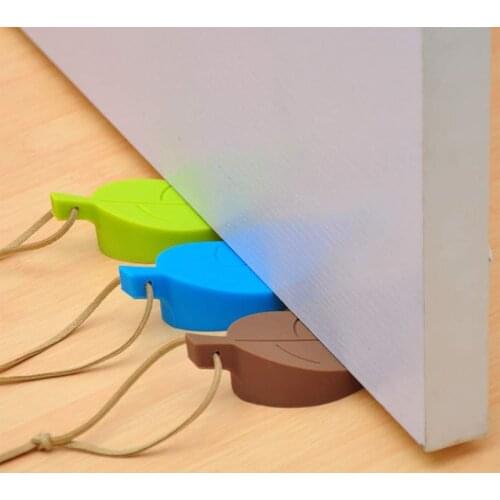 Silicone Rubber Door Stop Stoppers Door Block Children Anti-Folder Hand Hand Securit Home Anti-Theft Door Holder Stop