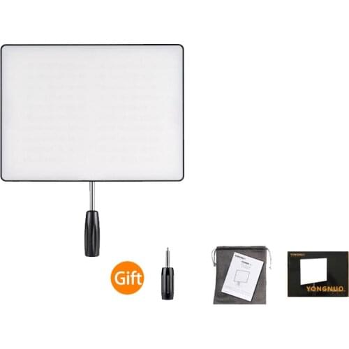 YONGNUO YN600 Air YN600 Ultra Thin LED Camera Video Light 3200K-5500K,Optional Charger+2Pcs Battery+AC power adapter