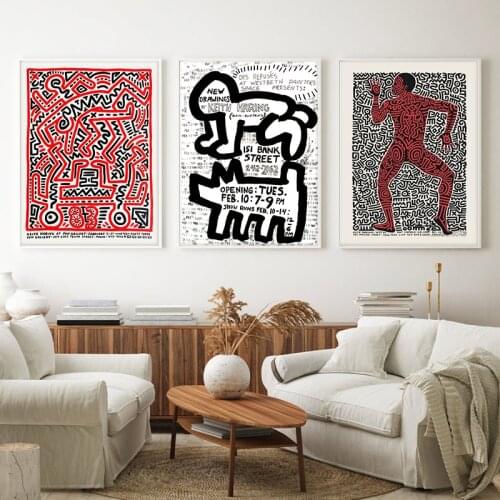 Street Art Canvas Painting Pop Culture Graffiti Prints Exhibition at the Tony Shafrazi Gallery in New York Poster