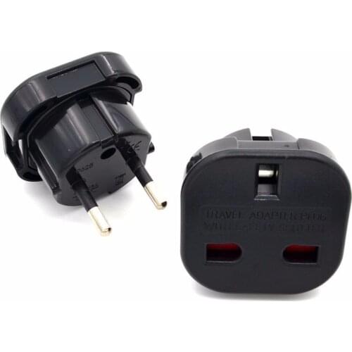 Smart Power Socket Plug Universal Travel Adapter UK to EU AC Power Charger Adapter Outlet Converter Power Socket Plug Connector