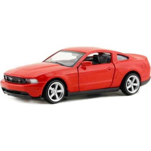 1/43 Scale 2010 Mustang GT Toy Car Alloy Diecast Pull Back decoration collection Toys Car For Kids V234