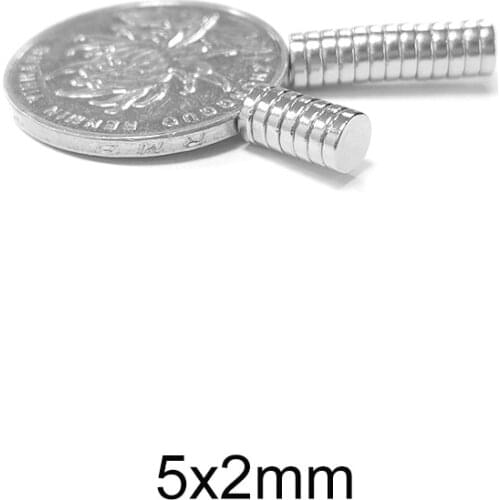 50~1500pcs 5x2 Rare Earth Magnets Diameter 5x2mm Small Round Magnets Disc 5mmx2mm Fridge Permanent Neodymium Magnets strong 5*2