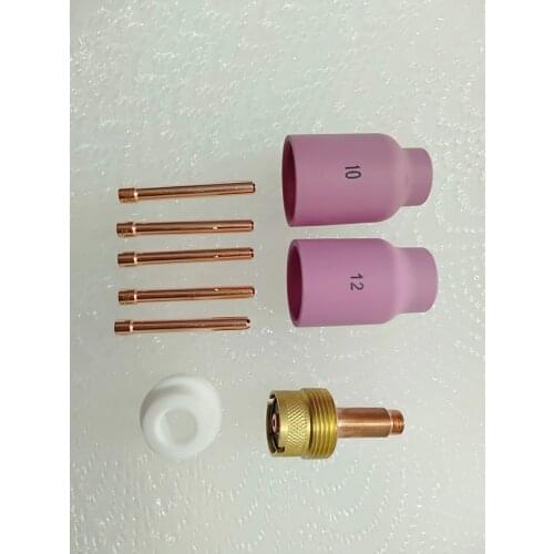 9PCS Argon Tig Welding Parts For WP17 WP18 WP26 Tig Welding Gun