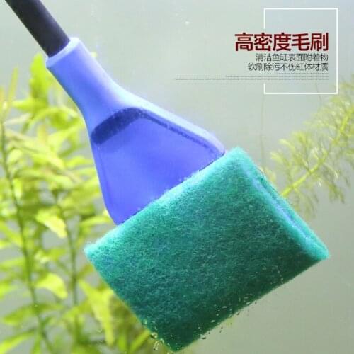 Aquarium Long handle ABS plastic multi-function Fish Tank Scraping Algae Grass cleaning tool set