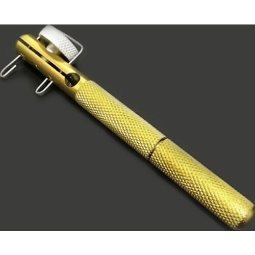 Automatic binding Double-headed Aluminum Strand Knotter Needle Knots Tier Fish Line Hook Tie Fishing Accessories
