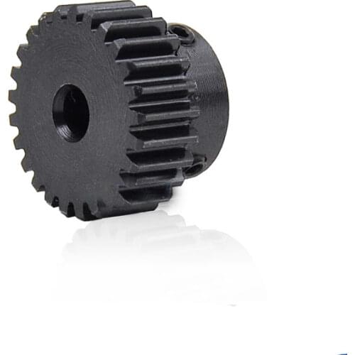 Free shipping 1pcs 1M24T 1 Mod 24Teeth Spur gear metal motor boss gear inner hole5--10 gear rack transmission RC