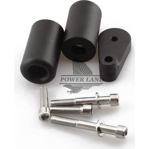 Black/Carbon Fiber Motorcycle Falling Protector Parts No Cut Delrin Frame Slider Anti Crash Frame Caps for Kawasaki ZX-10R 04-05