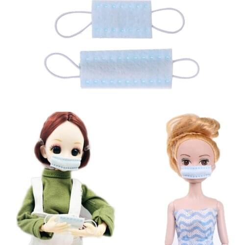 Hot！1Pc/5Pcs 1:12 Dollhouse Mini Mouth Face Masks Miniature Mask For Doll Decor Toy