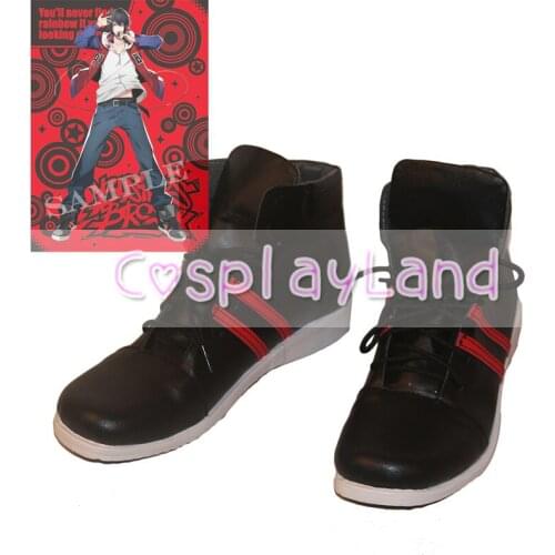 Hypnosis Mic Division Rap Battl DRB Mason Busujima Cosplay Boots Shoes Black Men Shoes Costume Accessories Halloween Party Shoes