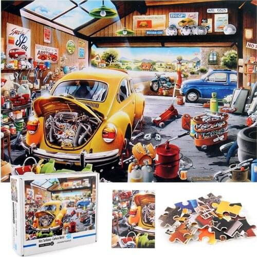 Family Jigsaw Puzzle 1000 Pieces Paper Jigsaw Decompression DIY Large Jigsaw Puzzle Game Toy Adult Children Educational Toy