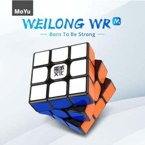 MoYu 3x3 Cube Weilong WR 3x3x3 Magnetic Speed Cube Weilong WRM 3*3 Cube Professional Puzzle Toys For Children Kids Gift Toy