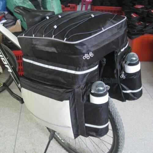 New Cycling Bike Bicycle Rear Rack Seat Pannier Bag Waterproof with Rain Cover