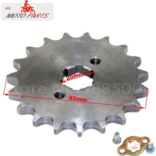 428 19T Tooth 20mm ID Front Engine Sprocket for Stomp YCF Upower Dirt Pit Bike ATV Quad Go Kart Moped Buggy Scooter Motorcycle
