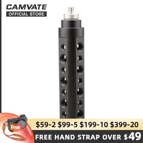 CAMVATE Aluminum Alloy Camera Handle Grip With 1/4"-20 Thread Head For Video / Monitor/ Flash Light / Digital Cameras Camcorders