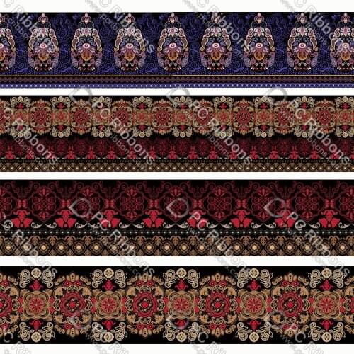 Vintage Pattern Printed Lanyard/Satin/Grosgrain Ribbon Cartoon Design Customized for DIY Hair Craft Supplies Sewing Accessories