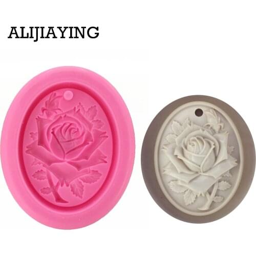 M1239 DIY silicone flower handmade soap mold rose soap making Cake baking accessories silicone cupcake mold
