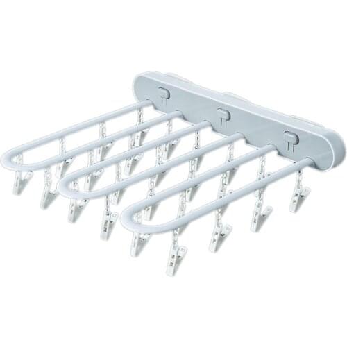 Folding Clothes Hangers For Clothes Drying Rack Multi-function Clothes Rack Closet Organizer Space Saving Clothes Rack